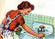 vintage+housewife sink