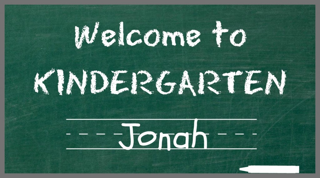 Kindergarten Jonah